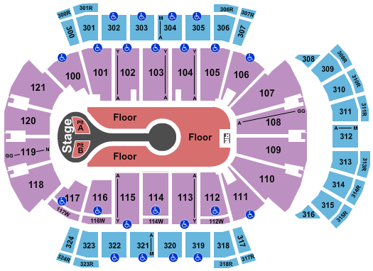 VyStar Veterans Memorial Arena Benson Boone Seating Chart